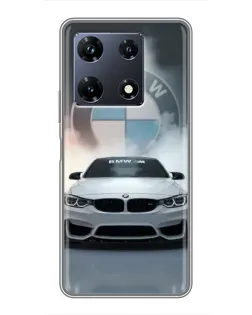 Чохол для Infinix Note 30 Pro з картинкою «BMW в білому диму» Чохол для Infinix Note 30 Pro з картинкою «BMW в білому диму»