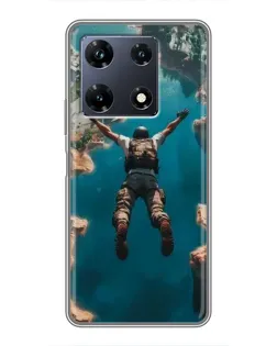 Чехол для Infinix Note 30 Pro с картинкой «PUBG — свободное падение» Чехол для Infinix Note 30 Pro с картинкой «PUBG — свободное падение»
