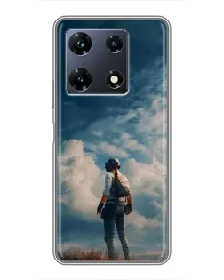 Чехол для Infinix Note 30 Pro с картинкой «Герой PUBG на скале» Чехол для Infinix Note 30 Pro с картинкой «Герой PUBG на скале»