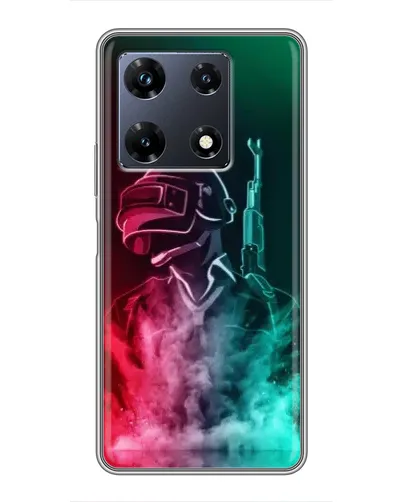 Чехол для Infinix Note 30 Pro с картинкой «PUBG — огненный воин»