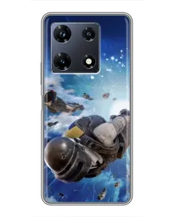 Чехол для Infinix Note 30 Pro с картинкой «Десант PUBG — прыжок» Чехол для Infinix Note 30 Pro с картинкой «Десант PUBG — прыжок»