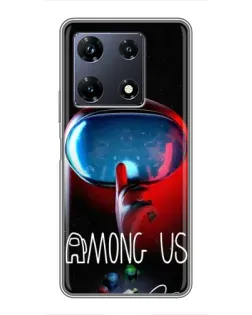 Чехол для Infinix Note 30 Pro с картинкой «Красный импостер — макро» Чехол для Infinix Note 30 Pro с картинкой «Красный импостер — макро»