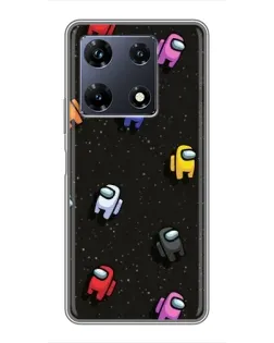 Чехол для Infinix Note 30 Pro с картинкой «Космический паттерн Among Us» Чехол для Infinix Note 30 Pro с картинкой «Космический паттерн Among Us»