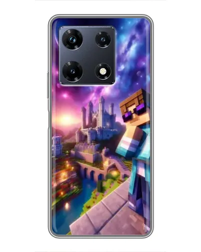 Чехол для Infinix Note 30 Pro с картинкой «Стив и космос»