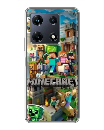 Чехол для Infinix Note 30 Pro с картинкой «Замок Minecraft»