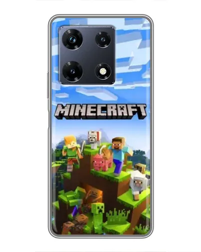 Чехол для Infinix Note 30 Pro с картинкой «Minecraft классический мир»