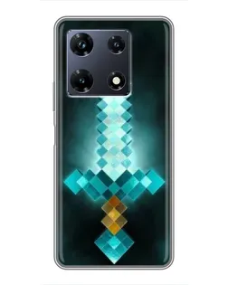 Чохол для Infinix Note 30 Pro з картинкою «Алмазний меч неон»