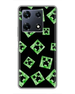 Чохол для Infinix Note 30 Pro з картинкою «Паттерн з кріперами»