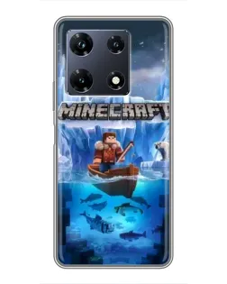 Чохол для Infinix Note 30 Pro з картинкою «Minecraft льодянийсвіт»