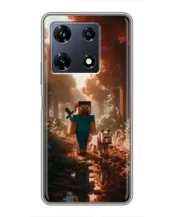 Чохол для Infinix Note 30 Pro з картинкою «Стів у лісі»