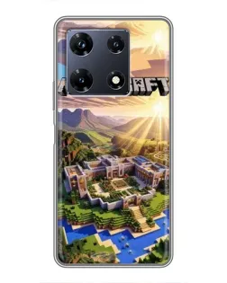 Чохол для Infinix Note 30 Pro з картинкою «Minecraft панорама»