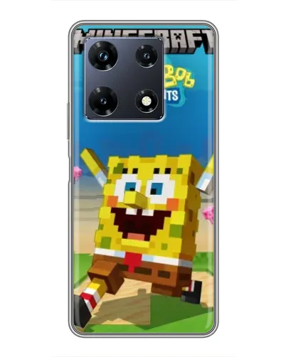 Чехол для Infinix Note 30 Pro с картинкой «Губка Боб Minecraft» Чехол для Infinix Note 30 Pro с картинкой «Губка Боб Minecraft»