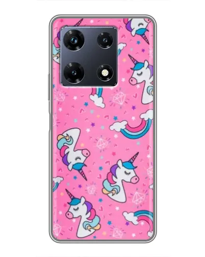 Чехол для Infinix Note 30 Pro с картинкой «Unicorn паттерн розовый» Чехол для Infinix Note 30 Pro с картинкой «Unicorn паттерн розовый»