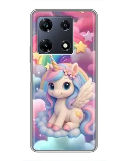 Чехол для Infinix Note 30 Pro с картинкой «Маленький единорог»