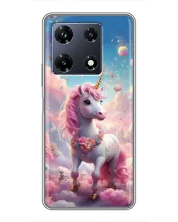 Чехол для Infinix Note 30 Pro с картинкой «Единорог среди облаков»