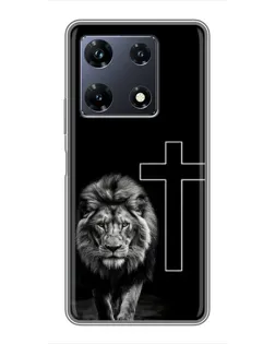 Чехол для Infinix Note 30 Pro с картинкой «Лев и Крест» Чехол для Infinix Note 30 Pro с картинкой «Лев и Крест»