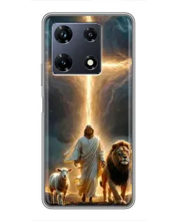 Чехол для Infinix Note 30 Pro с картинкой «Лев Иуды и Свет» Чехол для Infinix Note 30 Pro с картинкой «Лев Иуды и Свет»