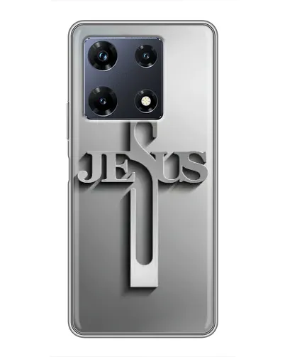 Чехол для Infinix Note 30 Pro с картинкой «Металлический крест Jesus» Чехол для Infinix Note 30 Pro с картинкой «Металлический крест Jesus»