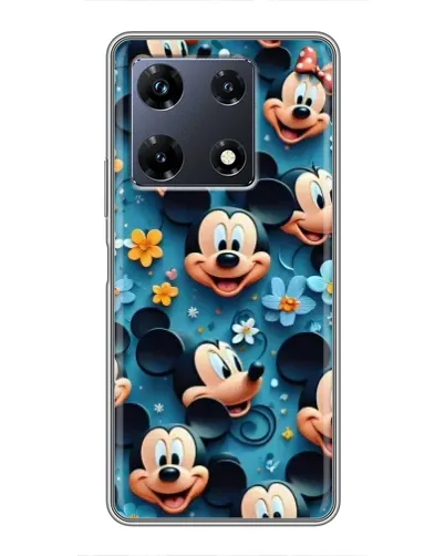 Чехол для Infinix Note 30 Pro с картинкой «Паттерн Микки и Минни» Чехол для Infinix Note 30 Pro с картинкой «Паттерн Микки и Минни»
