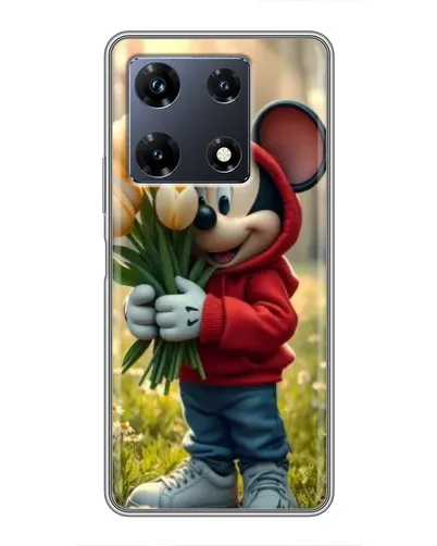 Чехол для Infinix Note 30 Pro с картинкой «Микки с тюльпанами» Чехол для Infinix Note 30 Pro с картинкой «Микки с тюльпанами»