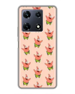 Чехол для Infinix Note 30 Pro с картинкой «Патрик Стар паттерн»