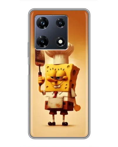 Чехол для Infinix Note 30 Pro с картинкой «Губка Боб повар»