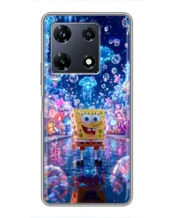 Чехол для Infinix Note 30 Pro с картинкой «Неоновый океан»