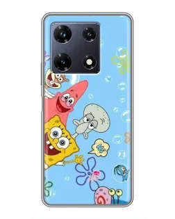 Чехол для Infinix Note 30 Pro с картинкой «Веселые пузырьки»