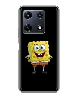 Чехол для Infinix Note 30 Pro с картинкой «Классический Губка Боб»