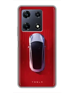 Чехол для Infinix Note 30 Pro с картинкой «Tesla Top View»