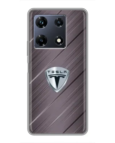 Чехол для Infinix Note 30 Pro с картинкой «Металлическая текстура Tesla» Чехол для Infinix Note 30 Pro с картинкой «Металлическая текстура Tesla»