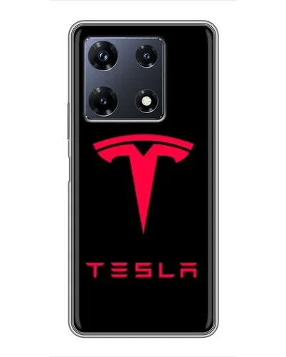 Чехол для Infinix Note 30 Pro с картинкой «Tesla Red Logo» Чехол для Infinix Note 30 Pro с картинкой «Tesla Red Logo»