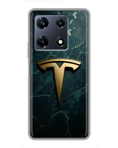 Чехол для Infinix Note 30 Pro с картинкой «Мраморная Tesla Gold» Чехол для Infinix Note 30 Pro с картинкой «Мраморная Tesla Gold»