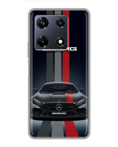 Чехол для Infinix Note 30 Pro с картинкой «Mercedes — белый карбон»