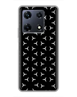 Чехол для Infinix Note 30 Pro с картинкой «Mercedes паттерн звезд»