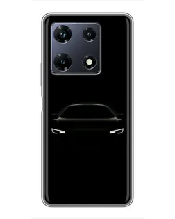 Чехол для Infinix Note 30 Pro с картинкой «Взгляд Audi в темноте»