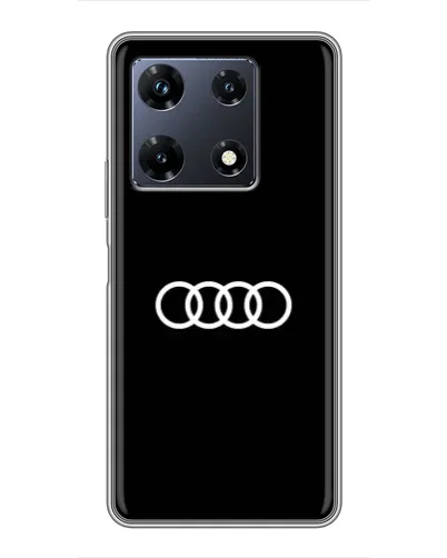 Чехол для Infinix Note 30 Pro с картинкой «Audi White Logo» Чехол для Infinix Note 30 Pro с картинкой «Audi White Logo»
