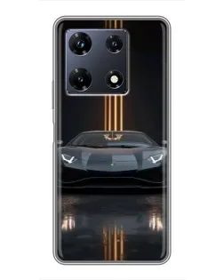 Чехол для Infinix Note 30 Pro с картинкой «Lamborghini золотые линии» Чехол для Infinix Note 30 Pro с картинкой «Lamborghini золотые линии»