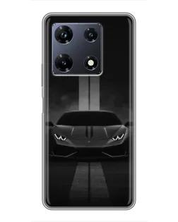 Чехол для Infinix Note 30 Pro с картинкой «Lamborghini симметрия дорог» Чехол для Infinix Note 30 Pro с картинкой «Lamborghini симметрия дорог»