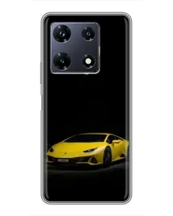 Чехол для Infinix Note 30 Pro с картинкой «Lamborghini желтый акцент» Чехол для Infinix Note 30 Pro с картинкой «Lamborghini желтый акцент»