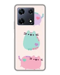Чехол для Infinix Note 30 Pro с картинкой «Pusheen трио» Чехол для Infinix Note 30 Pro с картинкой «Pusheen трио»