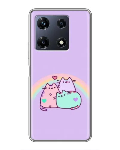 Чехол для Infinix Note 30 Pro с картинкой «Радужные Пушины» Чехол для Infinix Note 30 Pro с картинкой «Радужные Пушины»