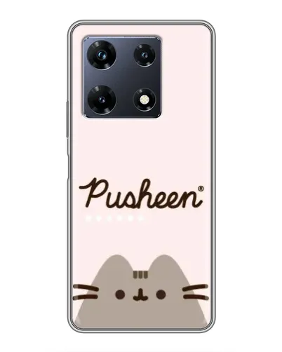 Чехол для Infinix Note 30 Pro с картинкой «Pusheen логотип» Чехол для Infinix Note 30 Pro с картинкой «Pusheen логотип»