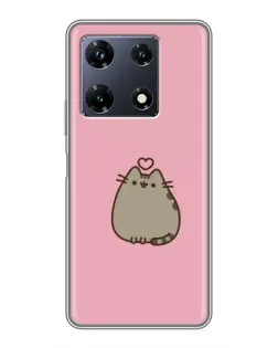Чехол для Infinix Note 30 Pro с картинкой «Pusheen сердце» Чехол для Infinix Note 30 Pro с картинкой «Pusheen сердце»