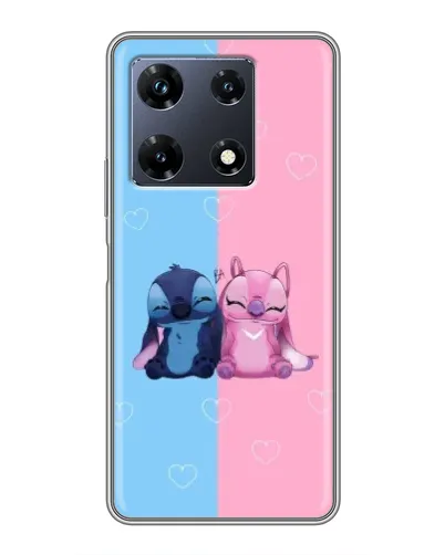 Чехол для Infinix Note 30 Pro с картинкой «Stitch и Angel Love»