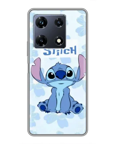 Чехол для Infinix Note 30 Pro с картинкой «Stitch среди цветов»
