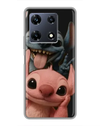 Чехол для Infinix Note 30 Pro с картинкой «Стич и Ангел»