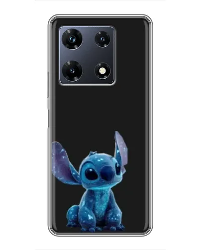 Чехол для Infinix Note 30 Pro с картинкой «Стич на черном»