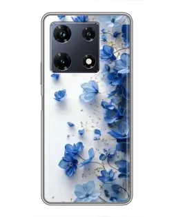Чехол для Infinix Note 30 Pro с картинкой «Голубой цветочный каскад» Чехол для Infinix Note 30 Pro с картинкой «Голубой цветочный каскад»