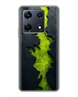 Чехол для Infinix Note 30 Pro с картинкой «Салатовый разлом скалы» Чехол для Infinix Note 30 Pro с картинкой «Салатовый разлом скалы»